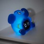 Blauer DieMaus Lichtwecker im Elefant-Design für Kinder, leuchtend.