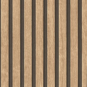 AS-Creation Vliestapete mit Holzpaneel-Optik in Braun, 10,05 x 0,53 m.
