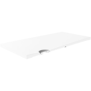 Weiße, quadratische Breuer Duschwanne Extraflach Modern Line, 90x90 cm, mit Ablauf