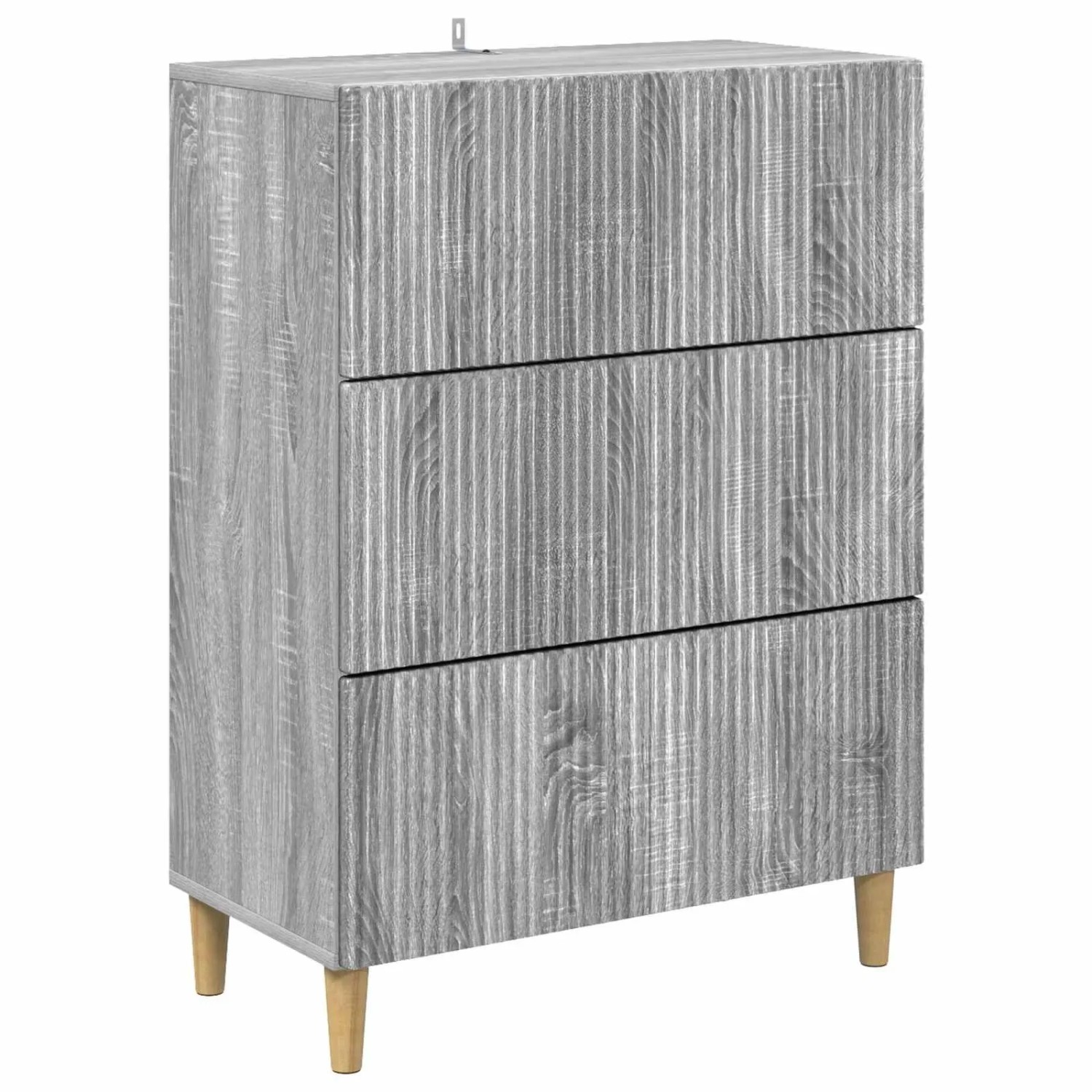 vidaXL Schubladenschrank Graues Sonoma 66 x 34,5 x 90 cm Holzwerkstoff 894611
