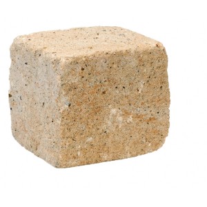 Diephaus Mauerstein Maximo Tura Sandstein, 15x16,5x15 cm, zur Gestaltung von Mauern im Garten.