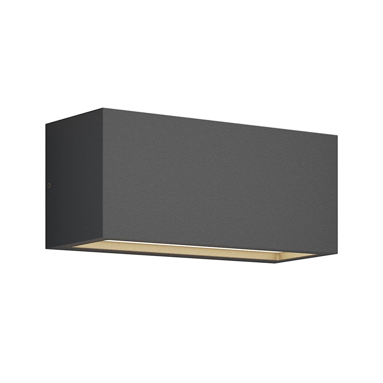 Lucande Wandleuchte Außen Bente 9616022 Spritzwassergeschützt Modern in Schwarz aus Aluminium 1-flammig E27