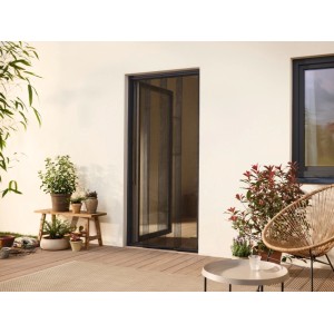 tesa® Insect Stop Lamellenvorhang in Anthrazit für Balkon- oder Terrassentür. Zuverlässiger Insektenschutz.