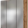 Held Möbel 3D-Spiegelschrank Bari 60 cm in Wotaneiche mit LED-Leuchte.
