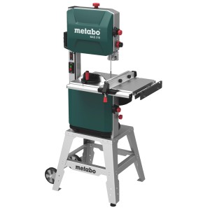 Metabo Bandsäge BAS 318 WNB auf Untergestell, mit Parallel- und Winkelanschlag.