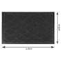 Bestlivings Fußmatte Basic, grau, 60x90 cm. Schmutzfangmatte für Innen- und Außenbereich.