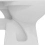 Detailansicht des weißen Ideal Standard Eurovit Stand-WC mit waagerechtem Abgang.
