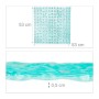 Relaxdays Duschmatte Quadratisch PVC Blau Rutschfest 53 cm x 53 cm 640 g_4
