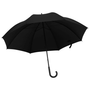 vidaXL Regenschirm Schwarz 130 cm 149137