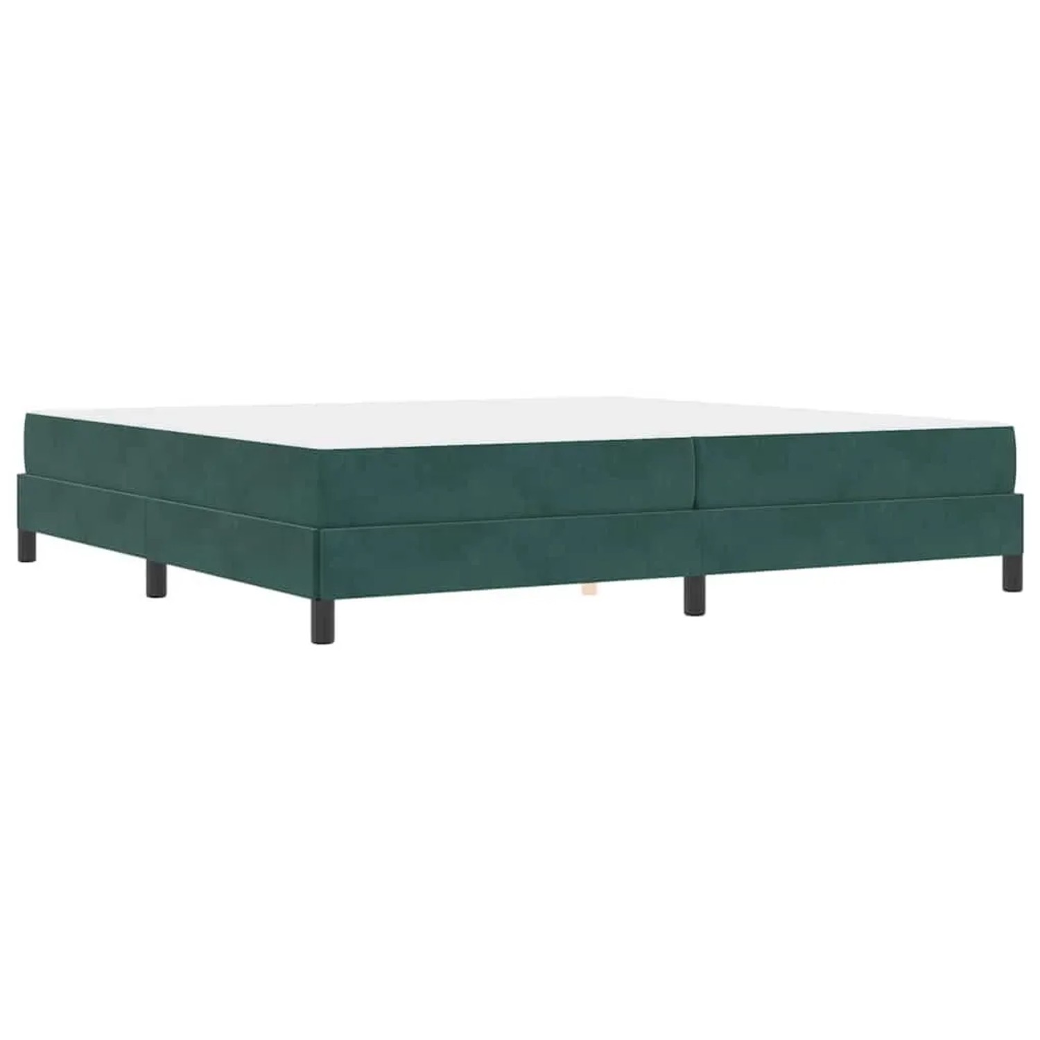 vidaXL Boxspringbett mit Matratze Dunkelgrün 200 x 200 cm Stoff 3398716 günstig online kaufen