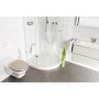 Sanilo WC-Sitz Glitzer Silber auf Toilette im modernen Badezimmer.