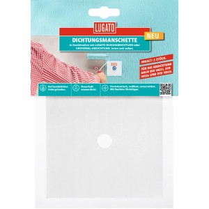 Lugato Dichtungsmanschette 2er-Pack für Rohrdurchgänge, wasserdicht und flexibel.