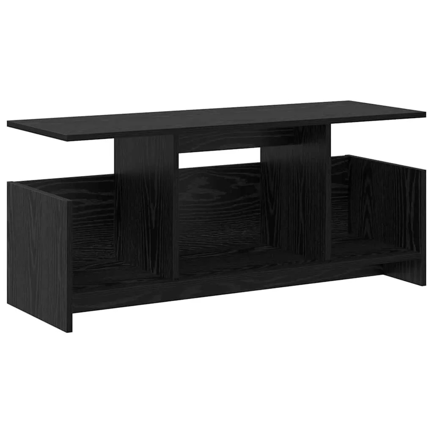 vidaXL TV-Ständer Schwarz Eichen-Optik 102 x 35 x 45 cm Holzwerkstoff 890993