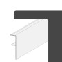 Weißes Protektor Abdeckprofil (10x 250cm) aus PVC für den Gebäudesockel.