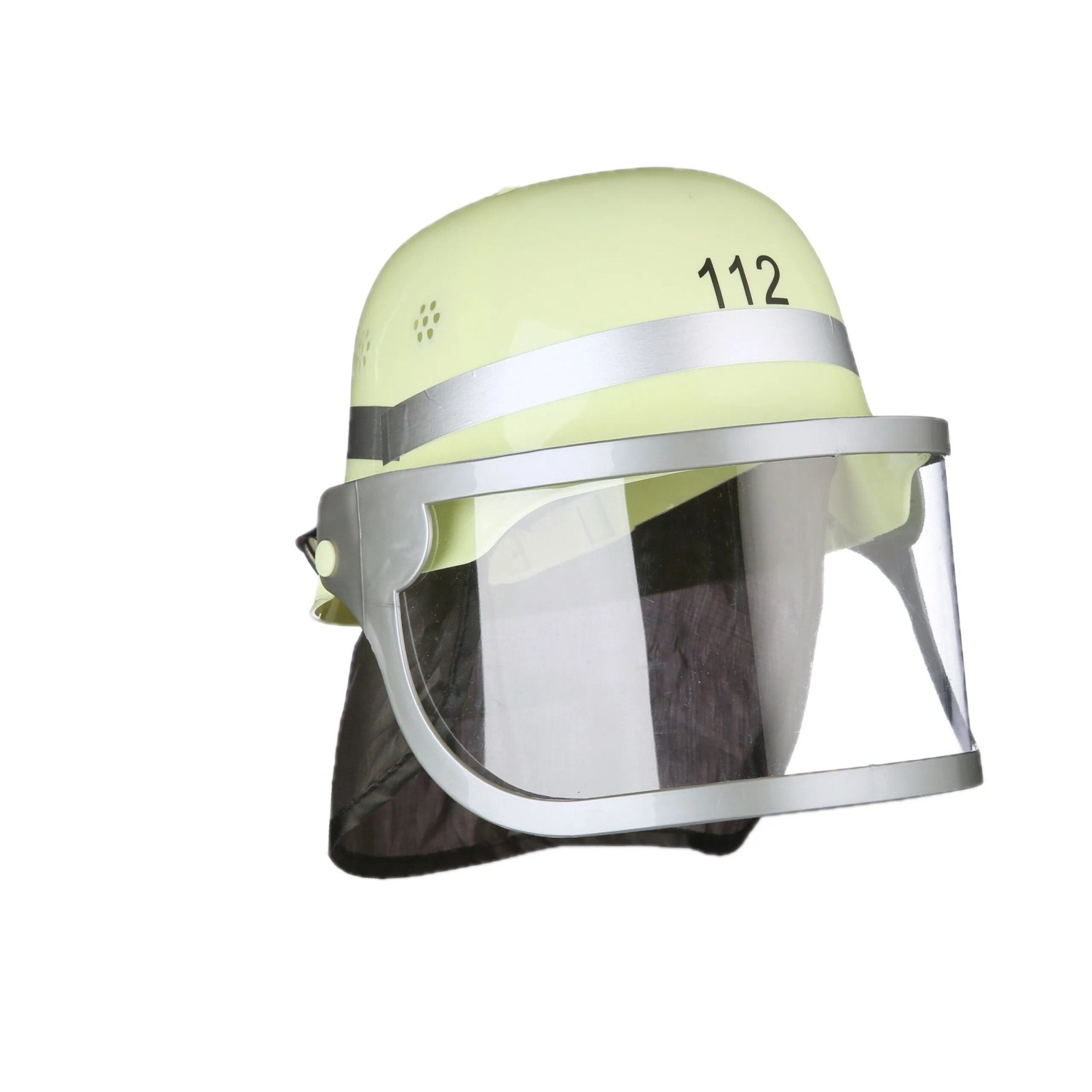 Relaxdays Feuerwehrhelm Kunststoff Gelb Klappbar Verstellbar 200 g