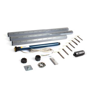 Avosdim Set: Achtkantwelle mit Funkmotor (20 Nm, 3500 mm) zur Rollladensteuerung. Komplettes Modernisierungs-Set.