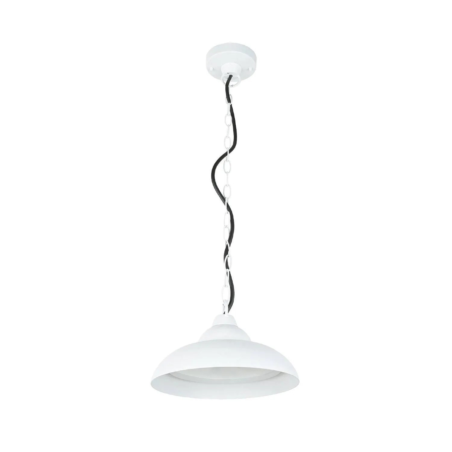 EASYLIGHT LED Hängelampe Außen 25 CM Breit Außenlampe IP54 Weiß 3000K