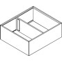 Blum Ambia-Line Frontauszugsrahmen, Inneneinteilungssystem mit Querteiler. Stahl, Oriongrau matt.