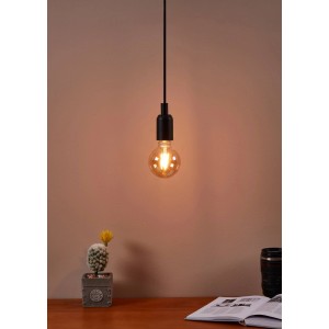 Eglo E27 LED Leuchtmittel in Globeform, 4 W, mit warmweißem Licht für Wohnräume.