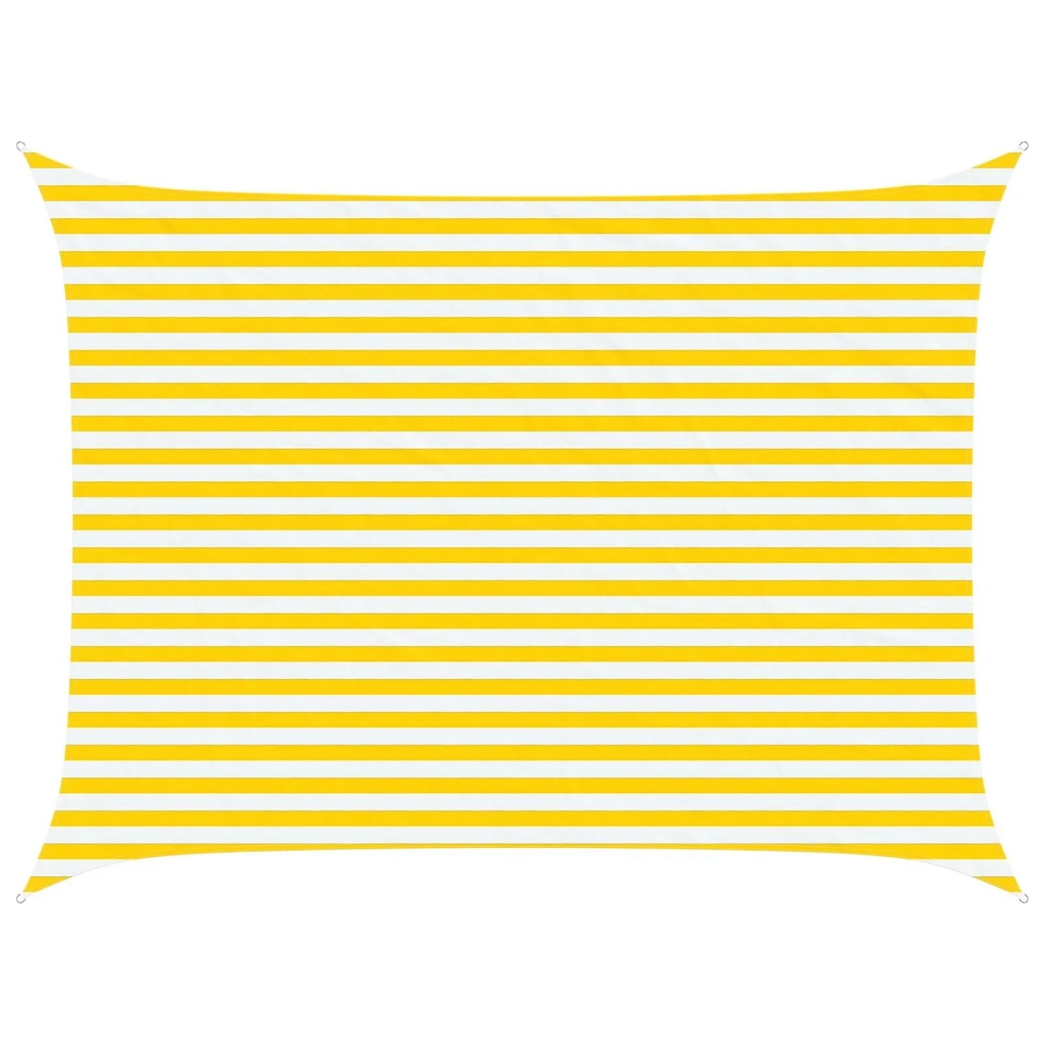 vidaXL Sonnensegel Gelb und Weiß 4 x 3 m 100 % Polyester Oxford 42031070