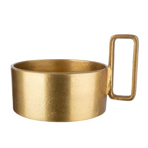 Gilde Windlicht Antigua Goldfarben 26 cm x 24 cm