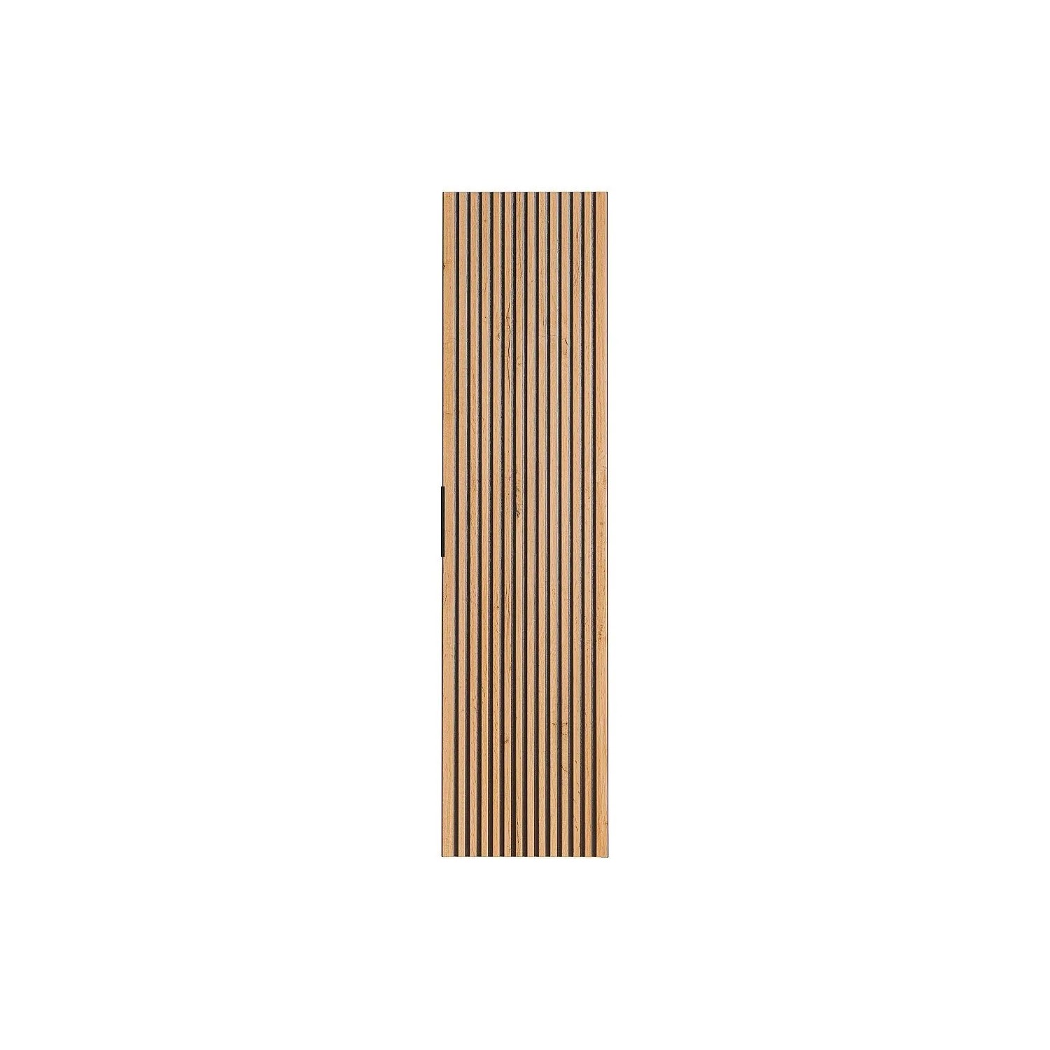 Vente-unique Badschrank Madela Schwarz  Naturfarben Hell 35 cm
