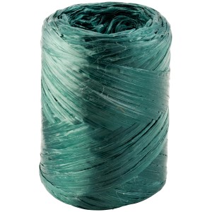 Rolle grüner Kunstbast, 120 m, für Gartenarbeiten und Dekorationen.