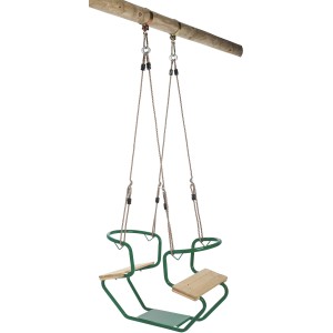 SwingKing Doppel-Schaukelsitz Gondel, grün, für zwei Kinder, Teil der Kategorie Rutschen & Schaukeln.