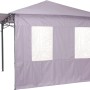 Tepro Seitenteil-Set Lehua/Waya Lavendel, 2-teilig: 1 geschlossen, 1 mit 2 Fenstern für Pavillon.