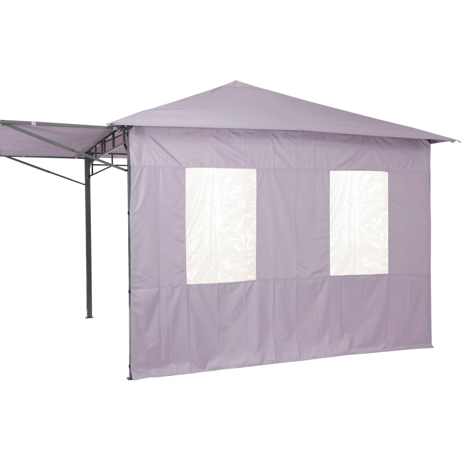 Tepro Seitenteil-Set Lehua/Waya Lavendel, 2-teilig: 1 geschlossen, 1 mit 2 Fenstern für Pavillon.