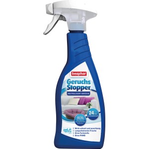 Beaphar Geruchsstopper 500ml: Spray zur Geruchsneutralisierung für Hundeumgebungen.
