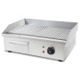 VERTES Elektro Grillplatte 3000 W Plancha Edelstahl Gerillt 55 x 35 cm 50 bis 300 °C