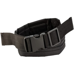 Schwarzer LUX Nylongürtel mit Schnappverschluss für Arbeitstaschen und Halter, bis 126 cm.