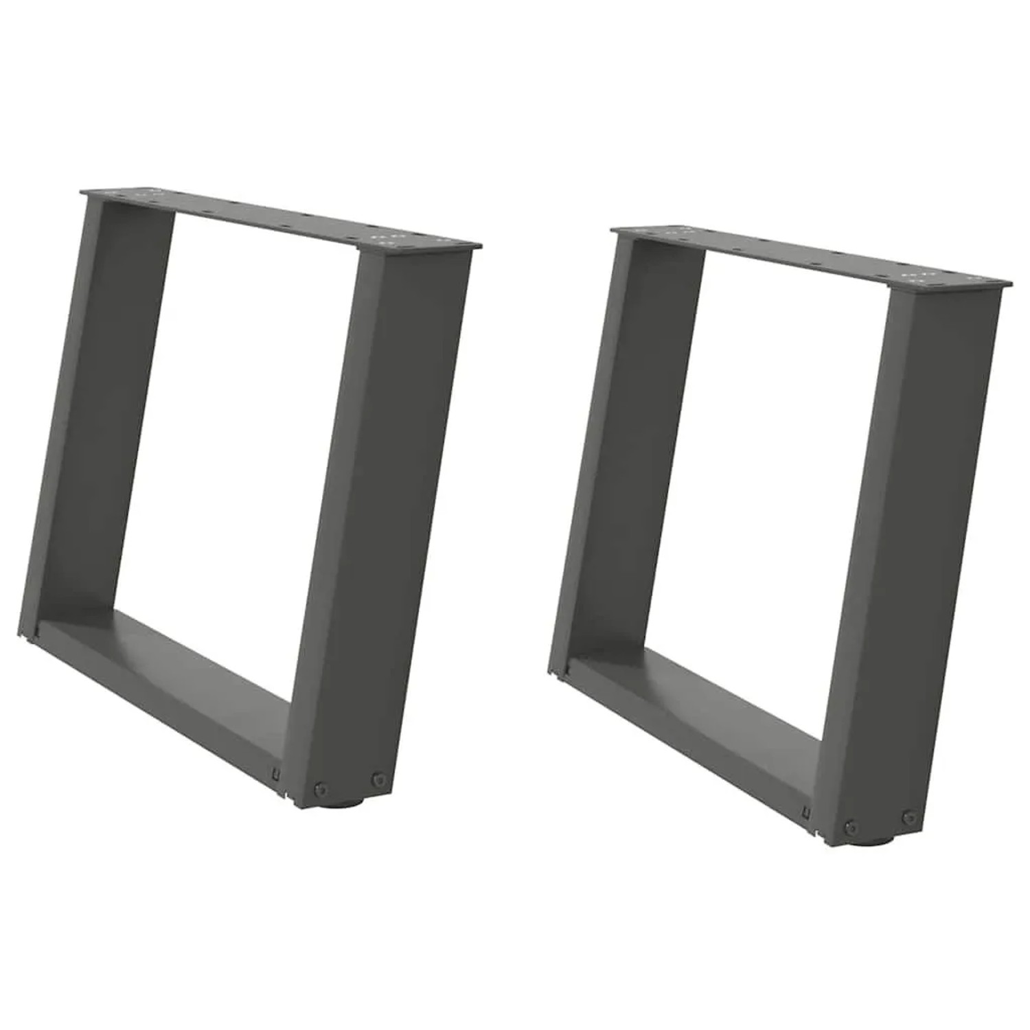 vidaXL Couchtischbeine U-Form 2 Stk Anthrazit 60x42-43 cm Stahl 4012770 günstig online kaufen