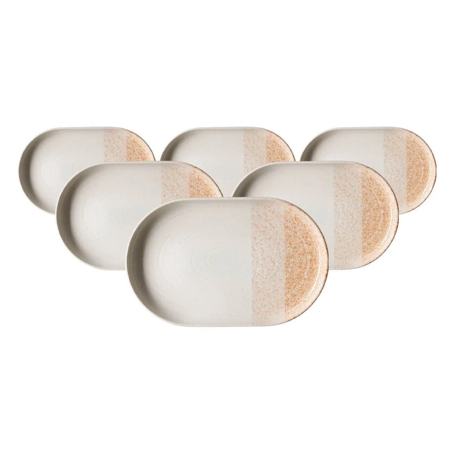 Ritzenhoff & Breker Trio Servierplatte 20 x 13 cm 6er Set Braun