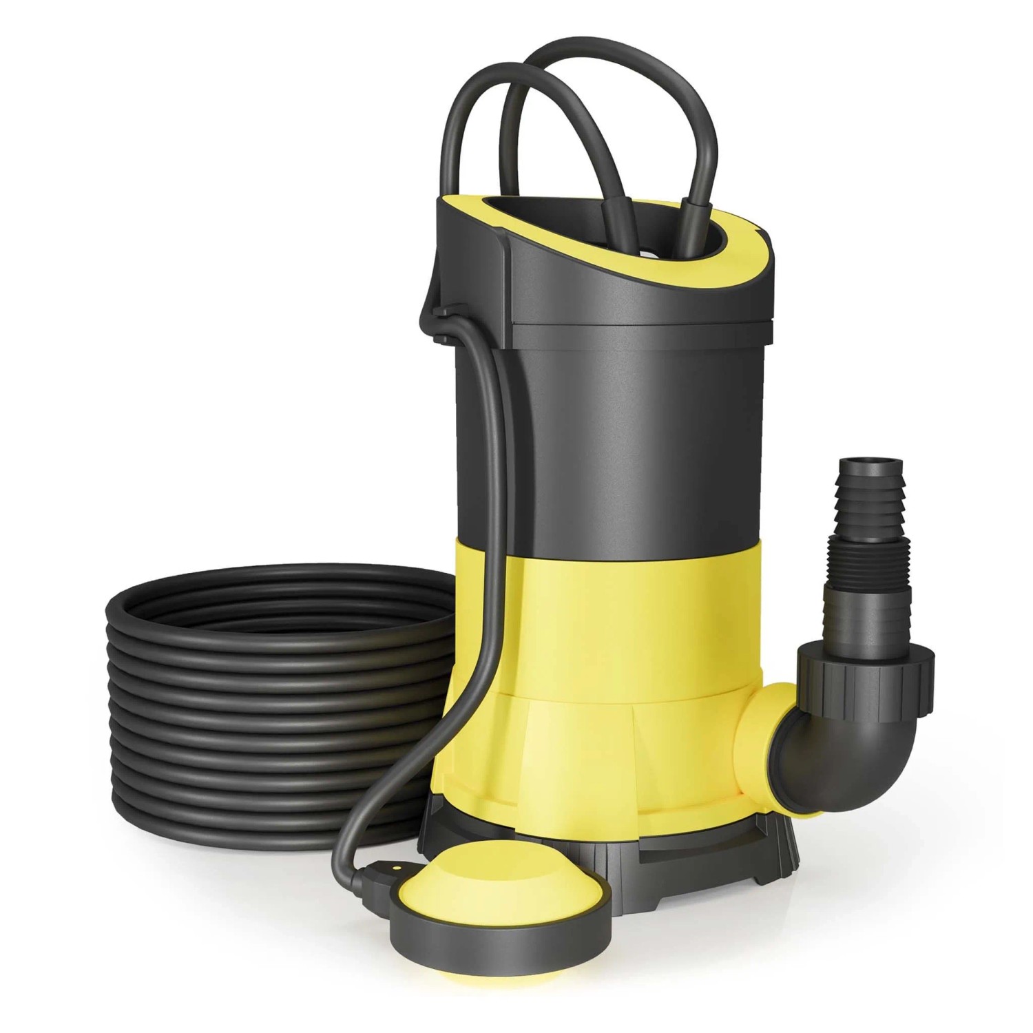 Wiltec Schmutzwasserpumpe 5000L/H 250W Tauchpumpe Fäkalienpumpe Baupumpe Abwasserpumpe