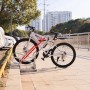 Verzinkter Schulte Fahrradparkständer für 2 E-Bikes, Reifenbreite bis 7,5 cm.