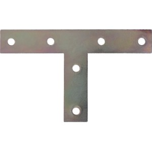 T-Flachverbinder, verzinkt, 120x54x19 mm, für Holzverbindungen und Möbelbau.