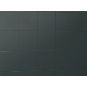 Anthrazitfarbene Fliesenwand mit Schöner Wohnen Fliesenlack renoviert.