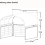 ShelterLogic Seitenverkleidung Stallüberdachung ohne Stahlgestell_6