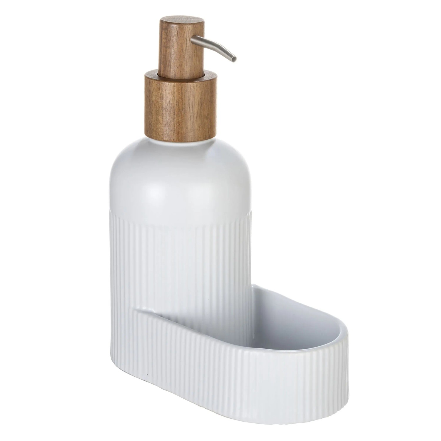 Schöner Wohnen Seifenspender & Schwammhalter Refia Weiß