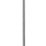Zylinderförmige Edelstahl-Gartenfackel, 115cm hoch, für stimmungsvolle Gartendekoration.