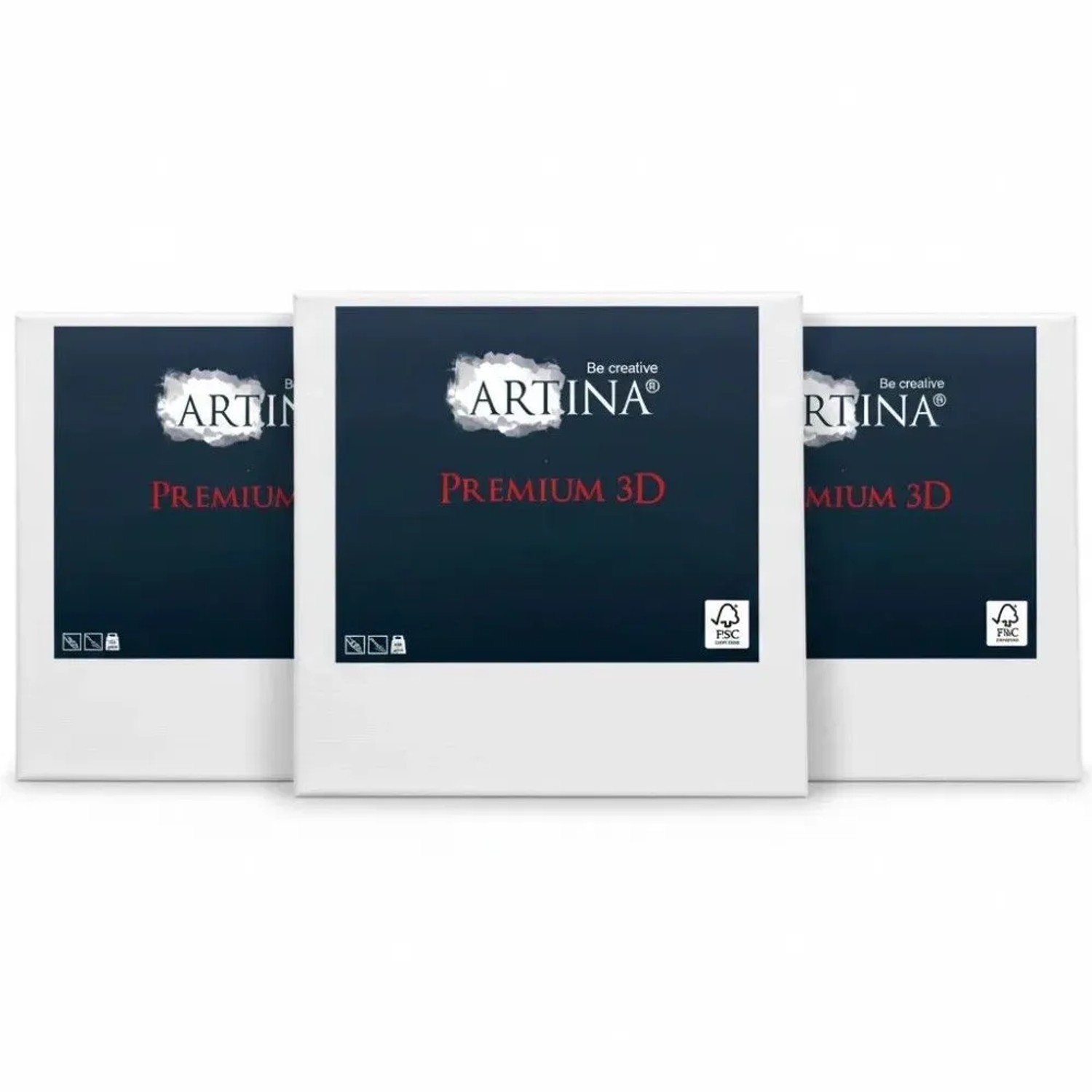 Artina Keilrahmen Leinwand Premium 3D 70x100cm 3er Set 380 g/m²