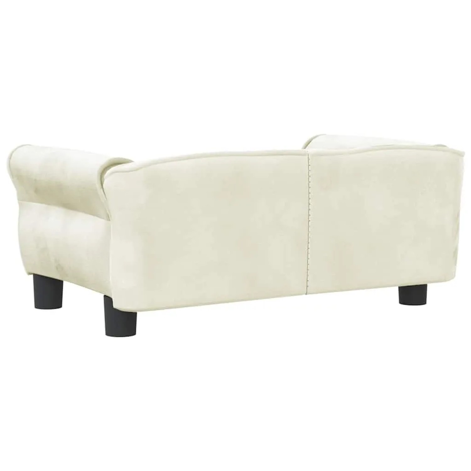 vidaXL Hundebett Creme 70x45x30 cm Samt 171830_5