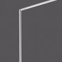 Moderne LED-Stehleuchte Dawda aus Stahl, höhenverstellbar von 125 bis 165,5 cm.