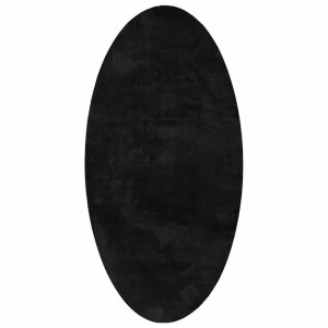 vidaXL Teppich HUARTE Schwarz 100 x 200 cm 100 %Polyester 4103650