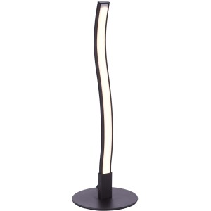 Schwarze LED-Tischleuchte von Just Light, 30 cm hoch, modernes Design.