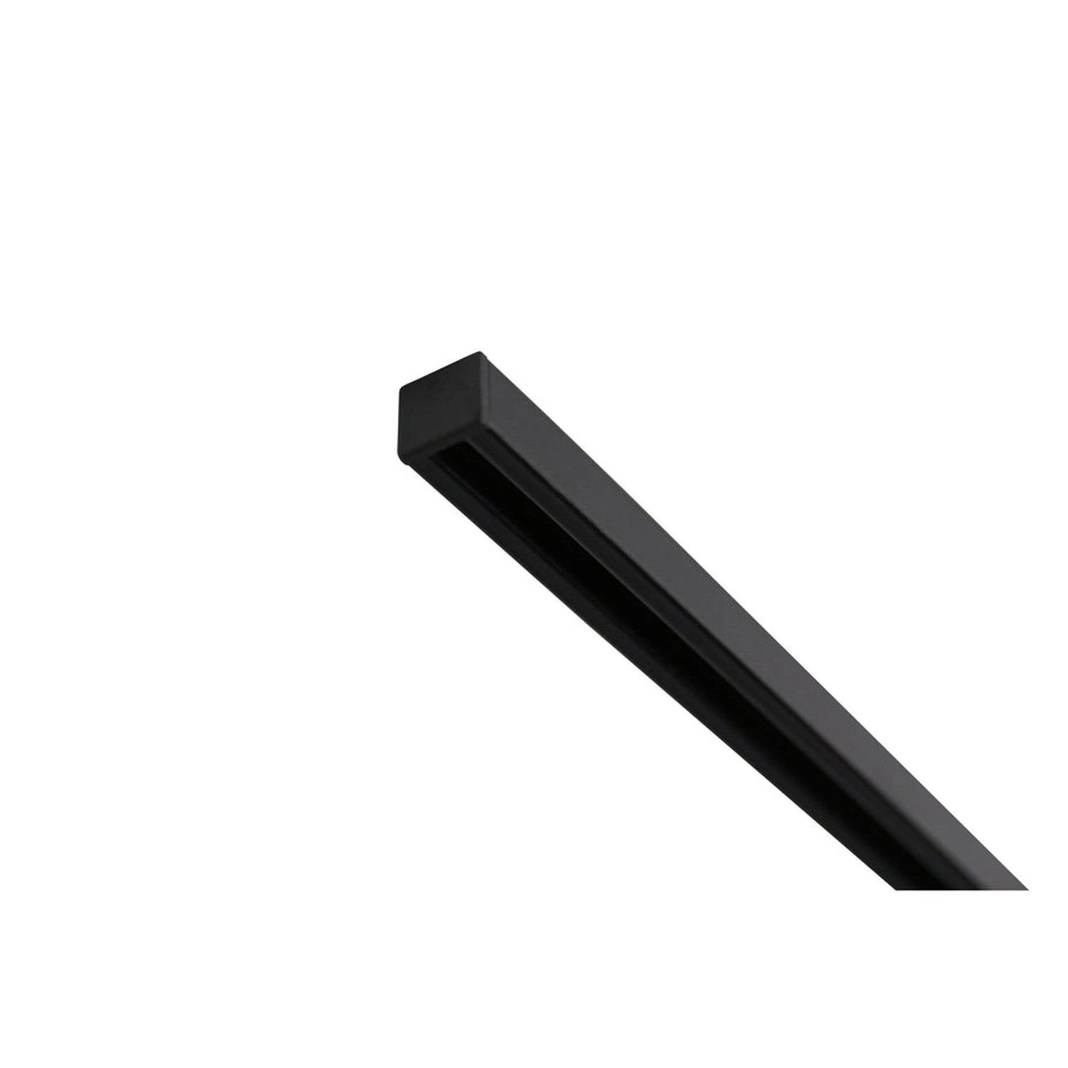 Deco-Raum Gardinenschiene nach Maß 1-Lauf Square Schwarz 250cm günstig online kaufen