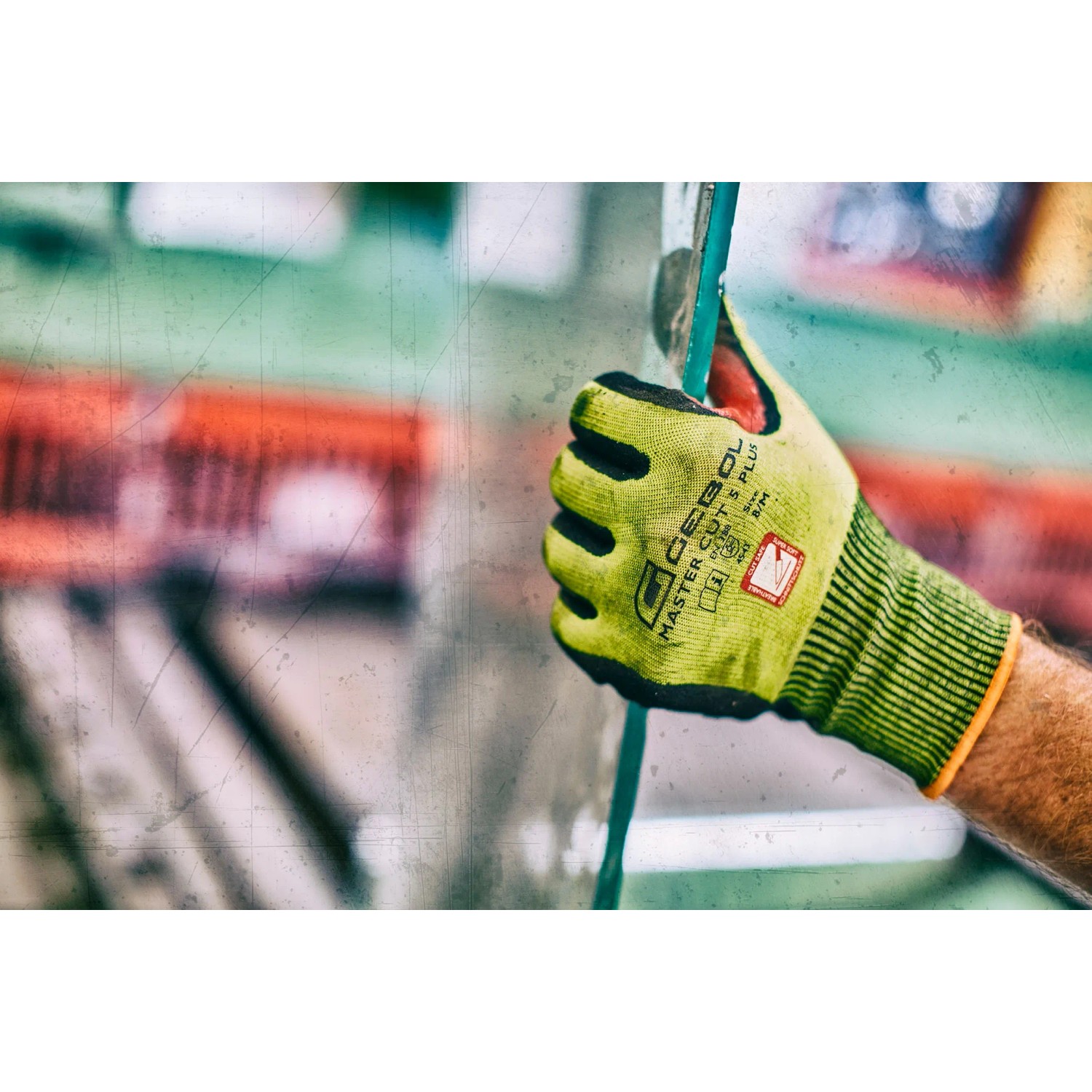 Gebol Arbeitshandschuh Master Cut 5 Plus, Größe 10, mit Schnittschutz und guter Griffigkeit.
