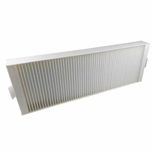 Weißer AIR2GO F7 Filter für Vaillant RecoVAIR Lüftungsanlagen. Rechteckiger Ersatzfilter mit plissiertem Material.